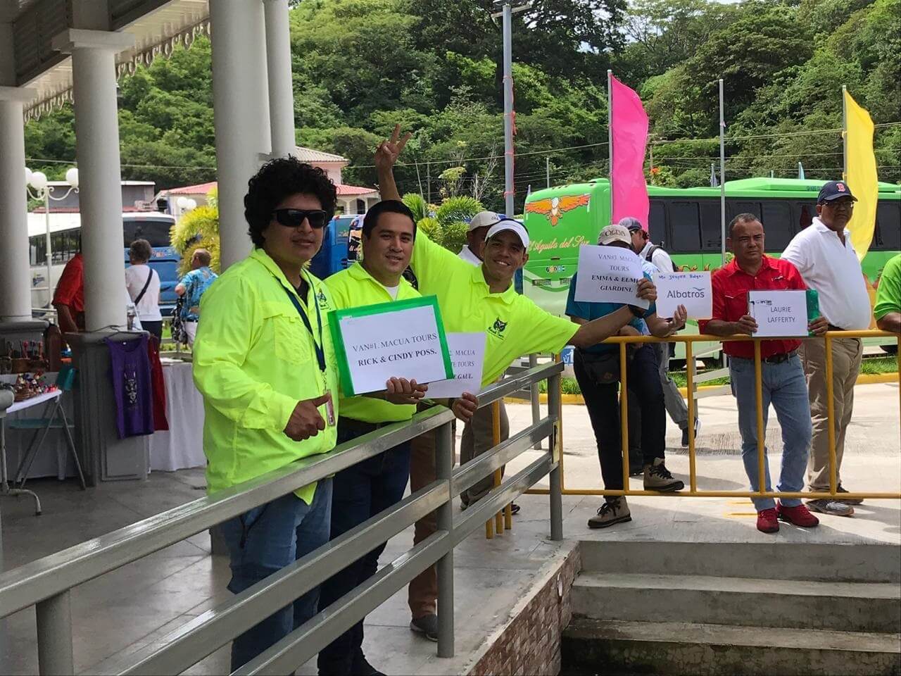Macua Tours Guides waiting for our Guests coming on a Nicaragua day trip from costa rica