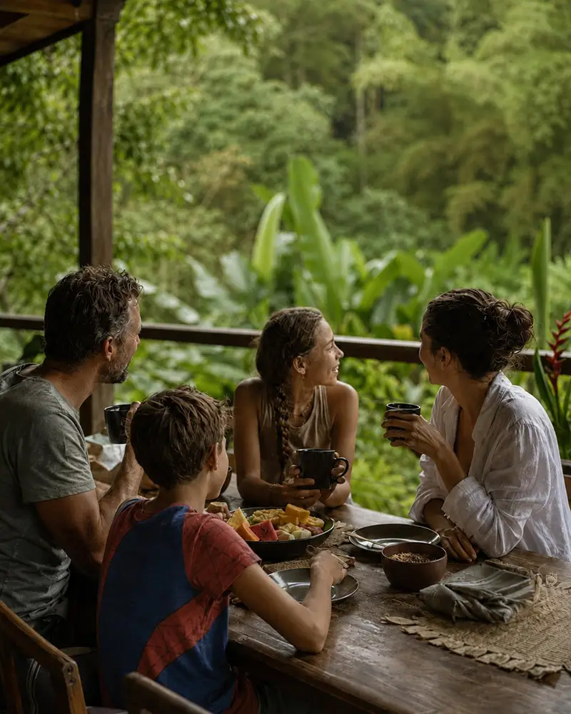 Family Breakfast Rainforest