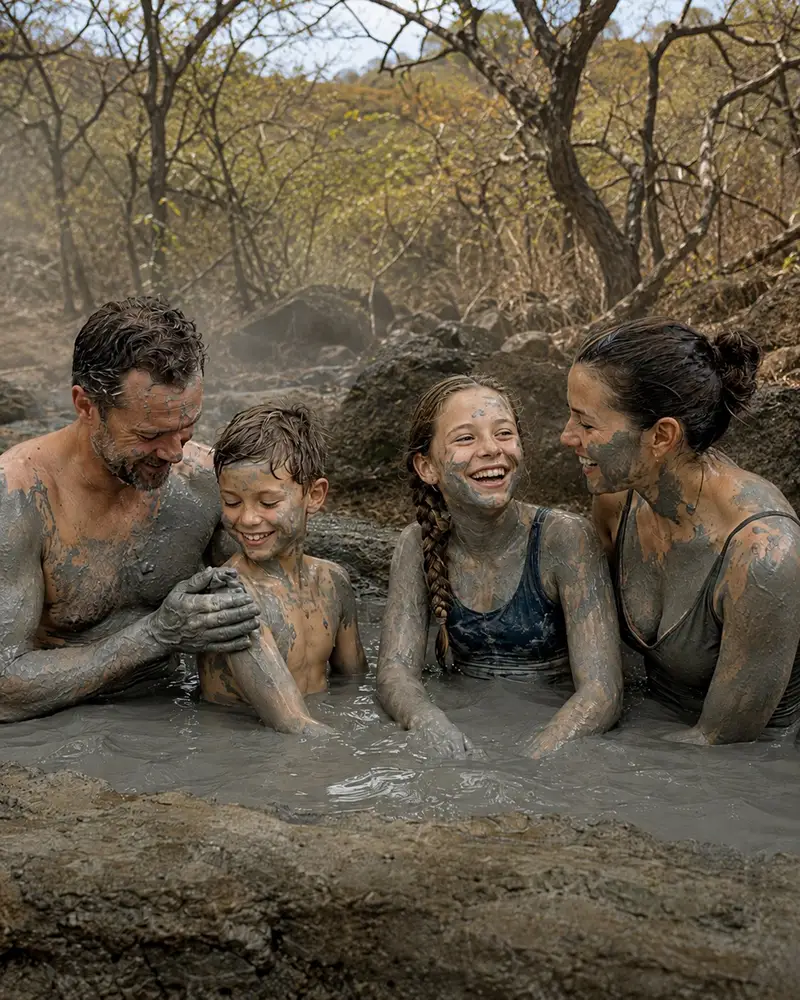 family volcanic mud bath costa rica