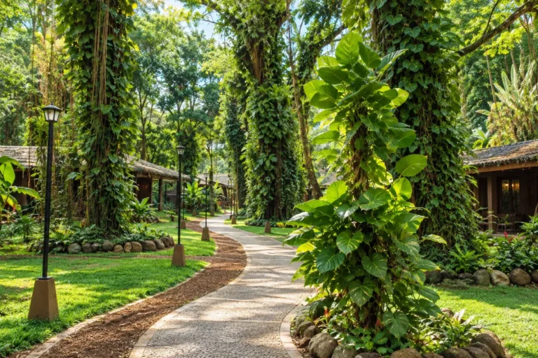 Santa Lucía Village and Shaded Forest Walk